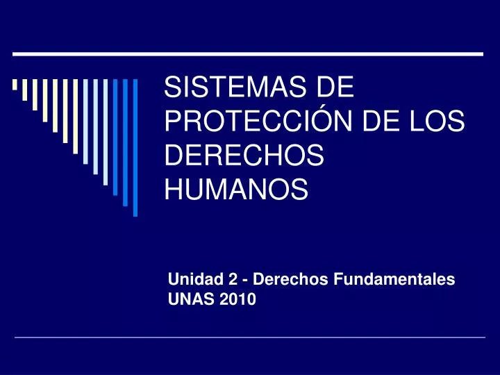 sistemas de protecci n de los derechos humanos