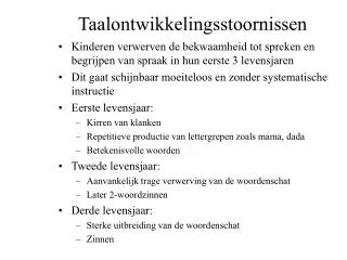 taalontwikkelingsstoornissen