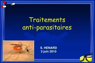 traitements anti parasitaires