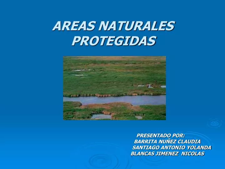 areas naturales protegidas
