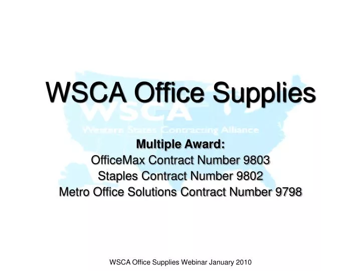 wsca office supplies