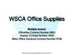WSCA Office Supplies