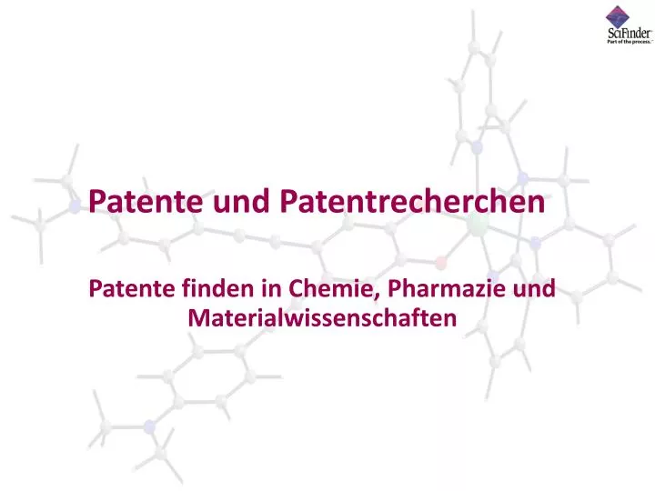 patente und patentrecherchen