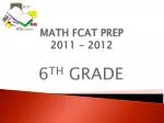 MATH FCAT PREP 2011 - 2012 - slide 1