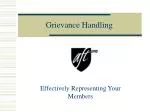 Grievance Handling - slide 1