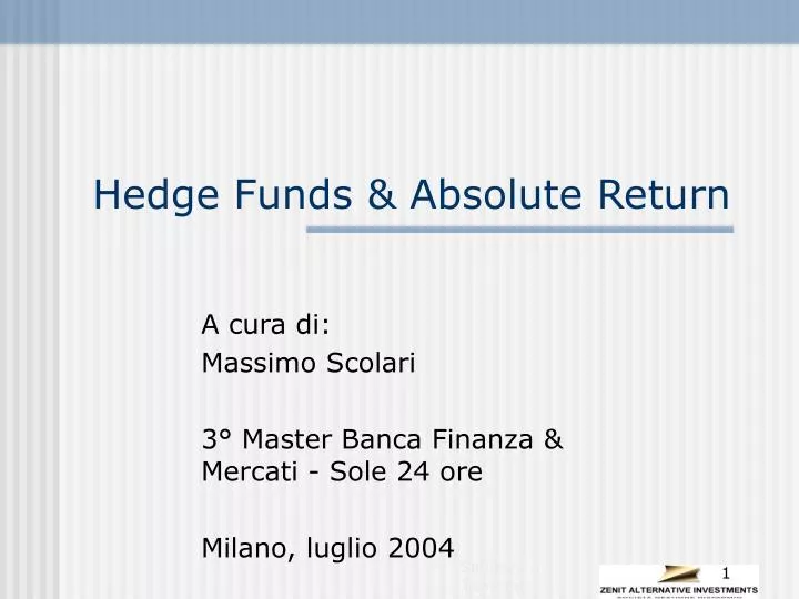 hedge funds absolute return