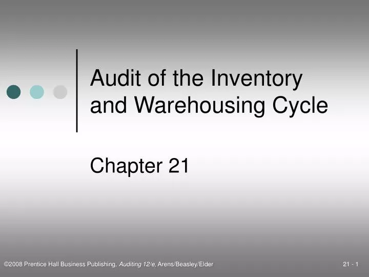 audit of the inventory and warehousing cycle