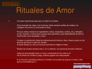 rituales de amor