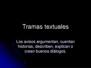 tramas textuales