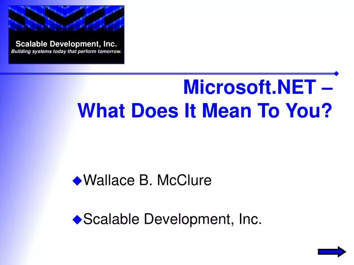 microsoft net what does it mean to you