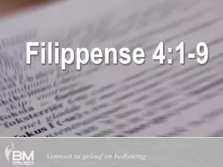 Filippense 4:1-9