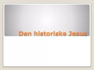 Den historiske Jesus