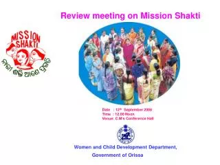 Women and Child Development Department,