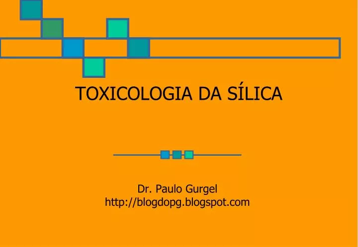 Curso de Noções Básicas de Toxicologia