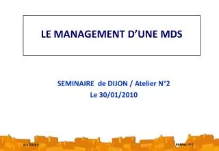 le management d une mds