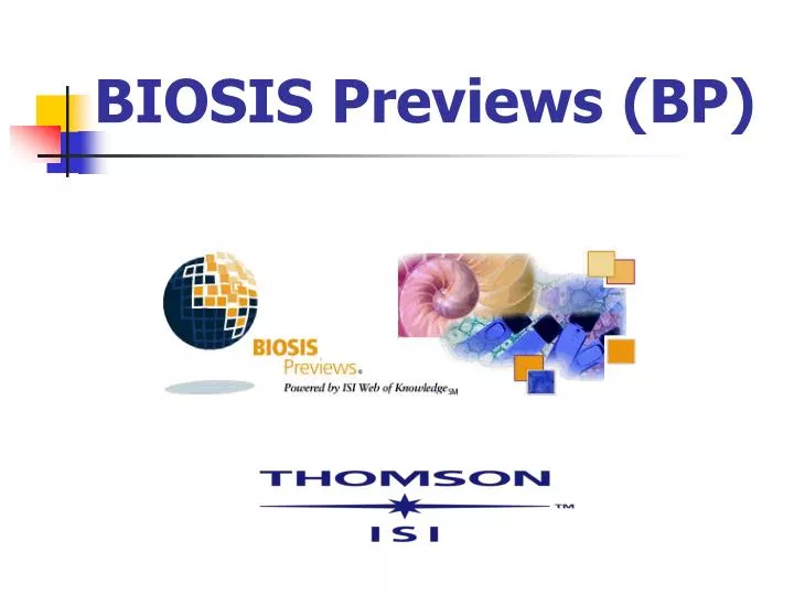 biosis previews bp