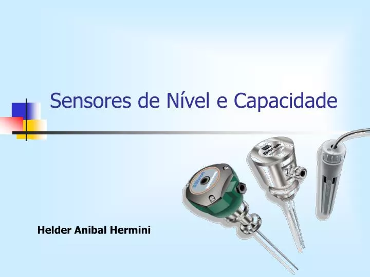 sensores de n vel e capacidade