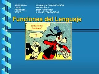 funciones del lenguaje