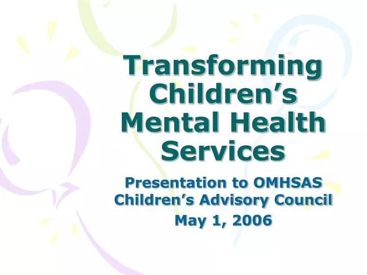 transforming children s mental health services