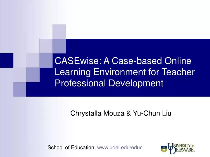 casewise a case based online learning environment for teacher professional development
