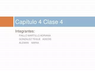 cap tulo 4 clase 4