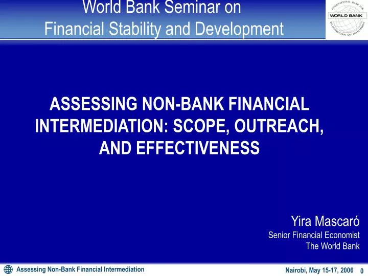 world bank seminar on financial stability and development