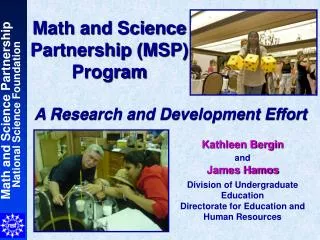 Math and Science Partnership (MSP) Program