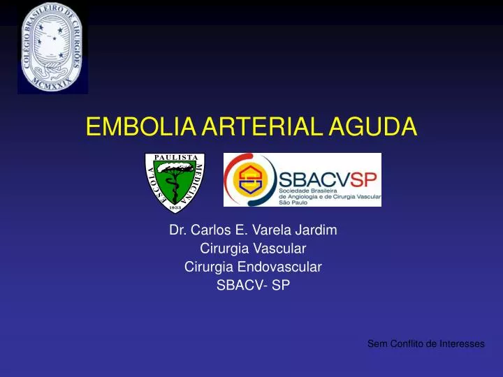 embolia arterial aguda