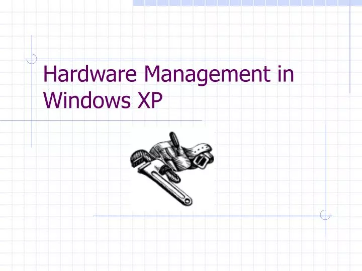 hardware management in windows xp