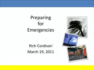 Preparing for Emergencies