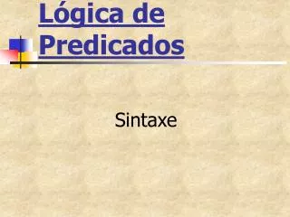 l gica de predicados