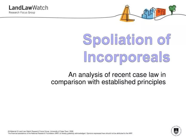 spoliation of incorporeals