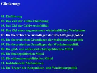 gliederung