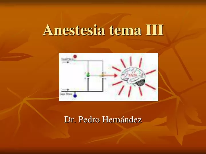 anestesia tema iii