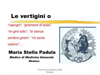 le vertigini o