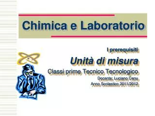 chimica e laboratorio