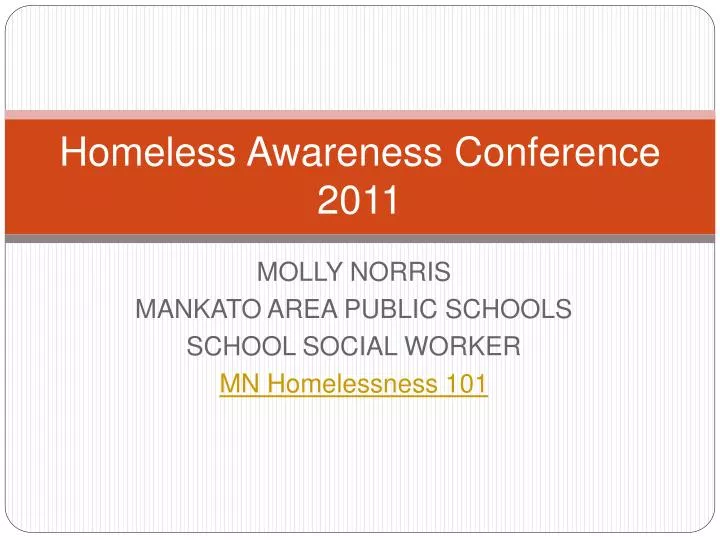 homeless awareness conference 2011