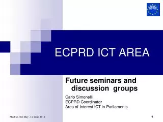 ECPRD ICT AREA