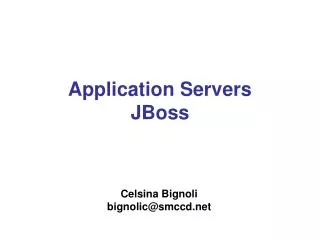 Application Servers JBoss