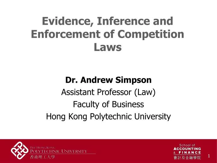 evidence inference and enforcement of competition laws
