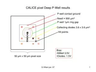 CALICE pixel Deep P-Well results