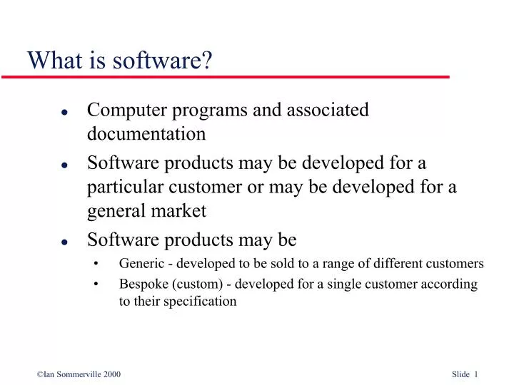 what is software