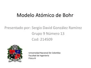 modelo at mico de bohr