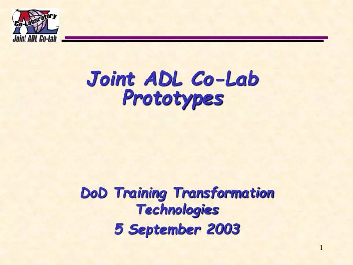 joint adl co lab prototypes
