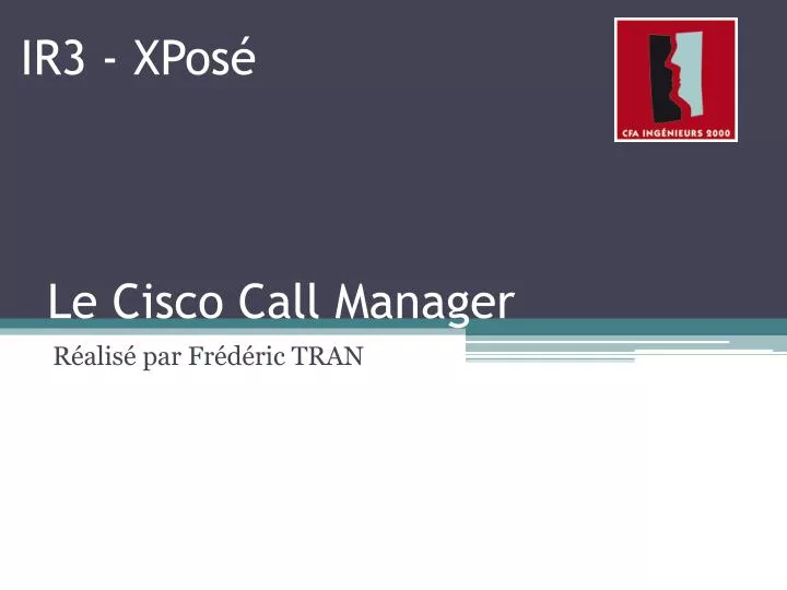 le cisco call manager