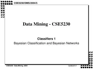 Data Mining - CSE5230