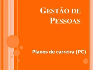 Gestão de Pessoas