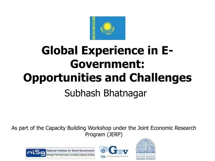 global experience in e government opportunities and challenges