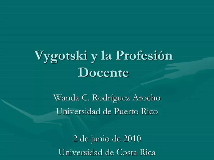 vygotski y la profesi n docente