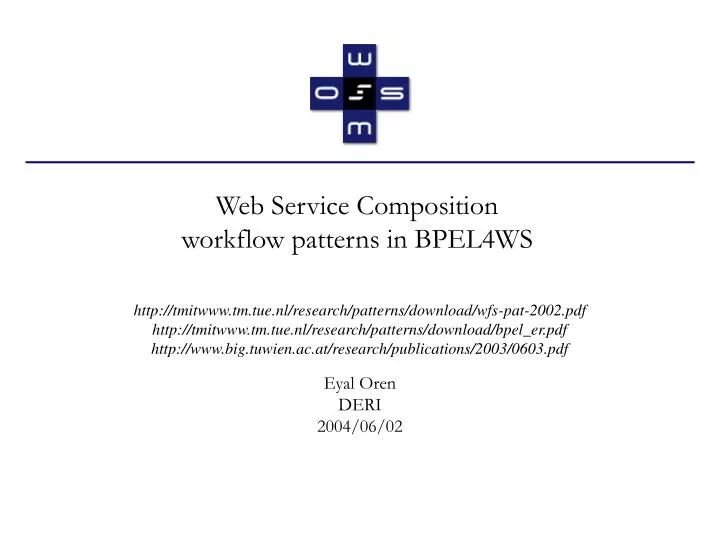 web service composition workflow patterns in bpel4ws